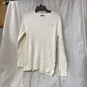 Tommy Hilfiger Cream Cable Knit Sweater size Large